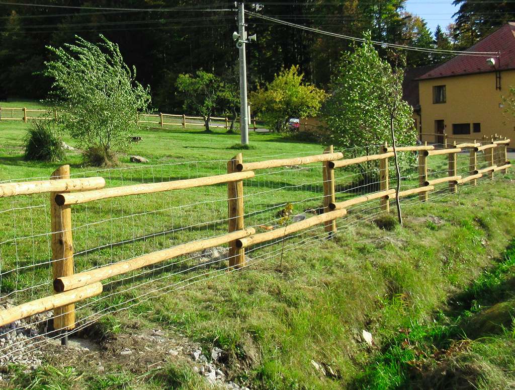 Dřevěné ploty Dřevěné ohrady - ukázka plotu