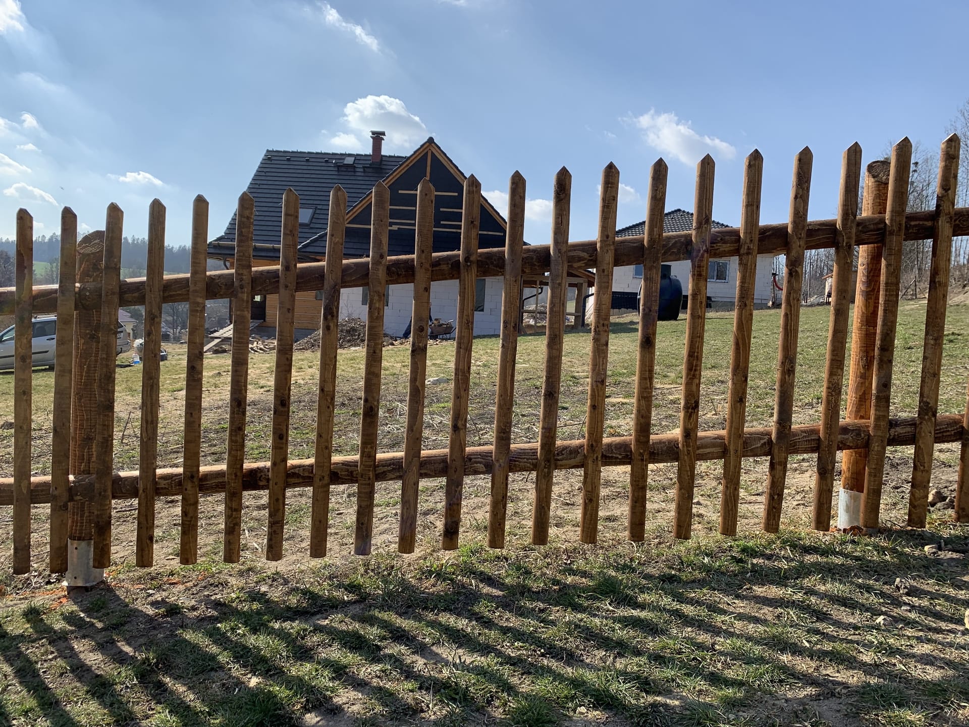 Dřevěný plot  - realizace F011-2019