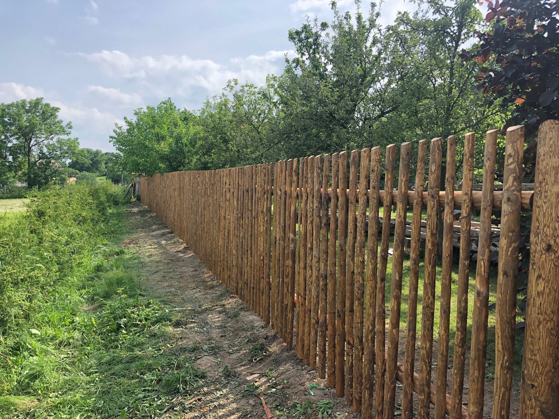 Dřevěný plot  - realizace S066-2019