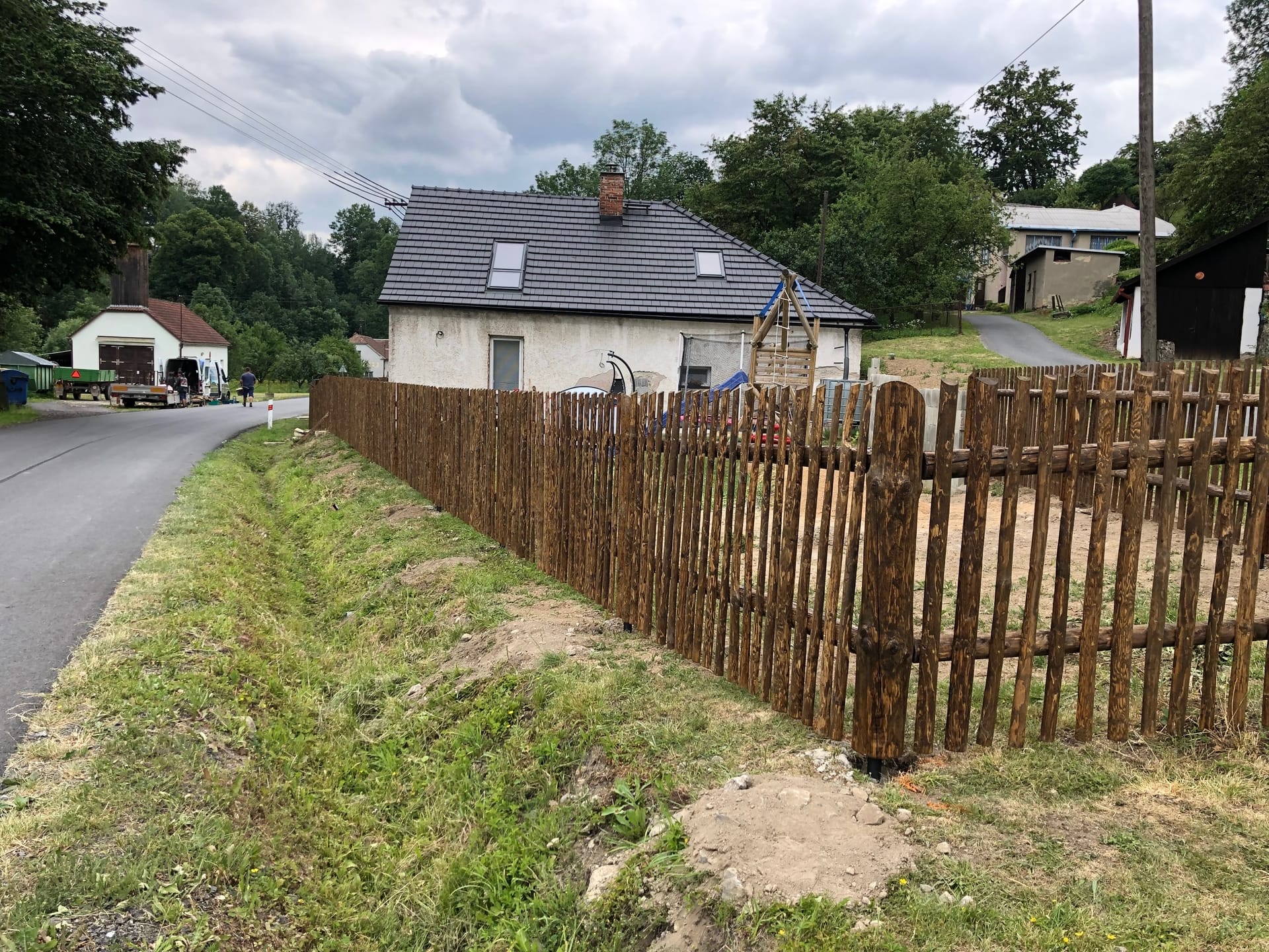 Dřevěný plot  - realizace S222-2018