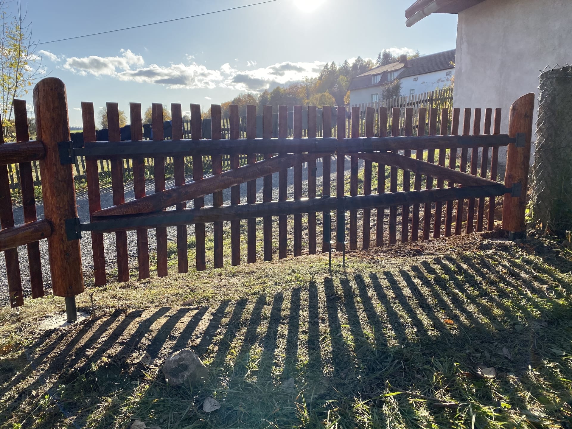 Dřevěný plot  - realizace F222-2019