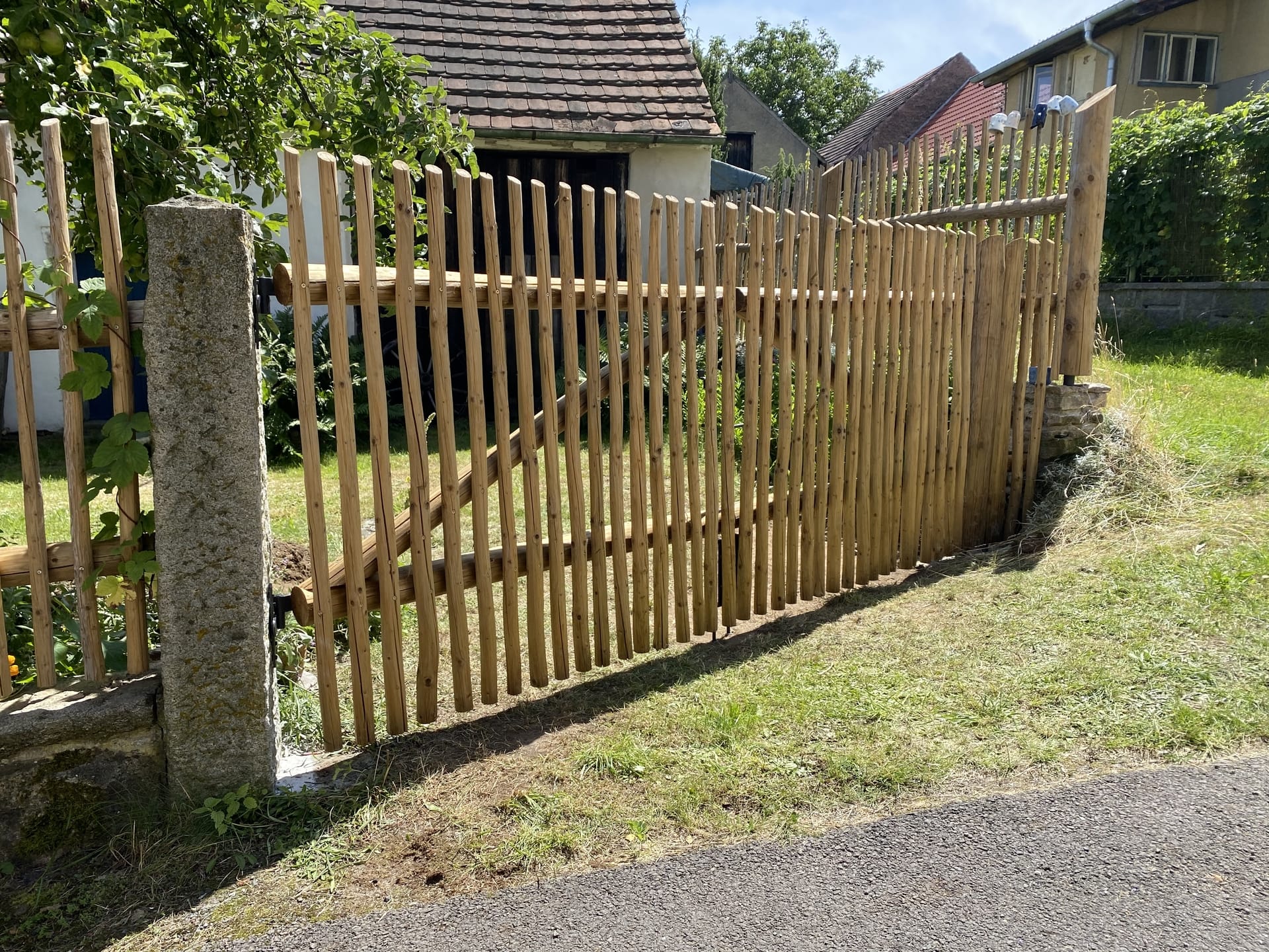 Dřevěný plot  - realizace R262-2019
