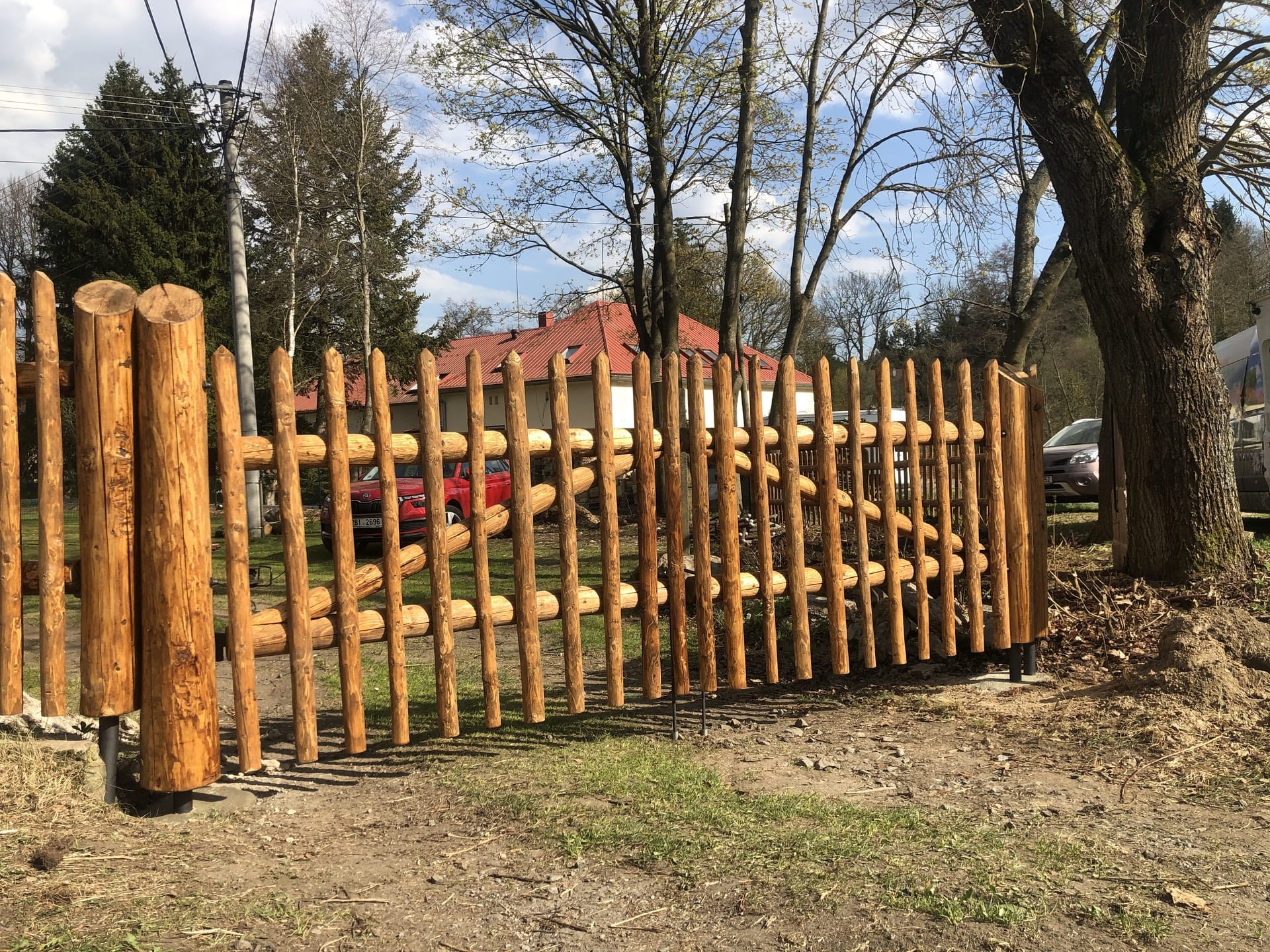 Dřevěný plot  - realizace S065-2020