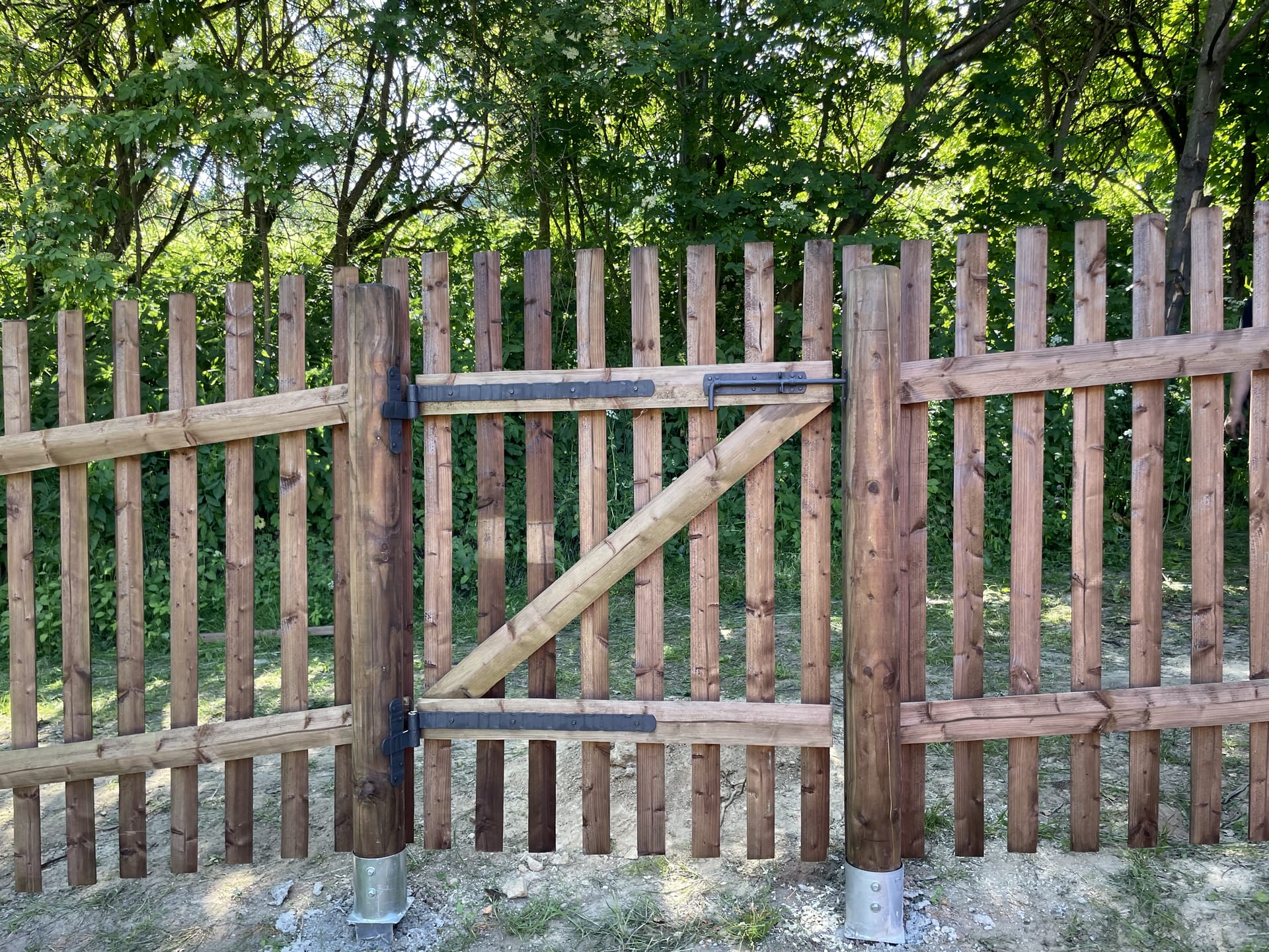 Dřevěný plot  - realizace F063-2021