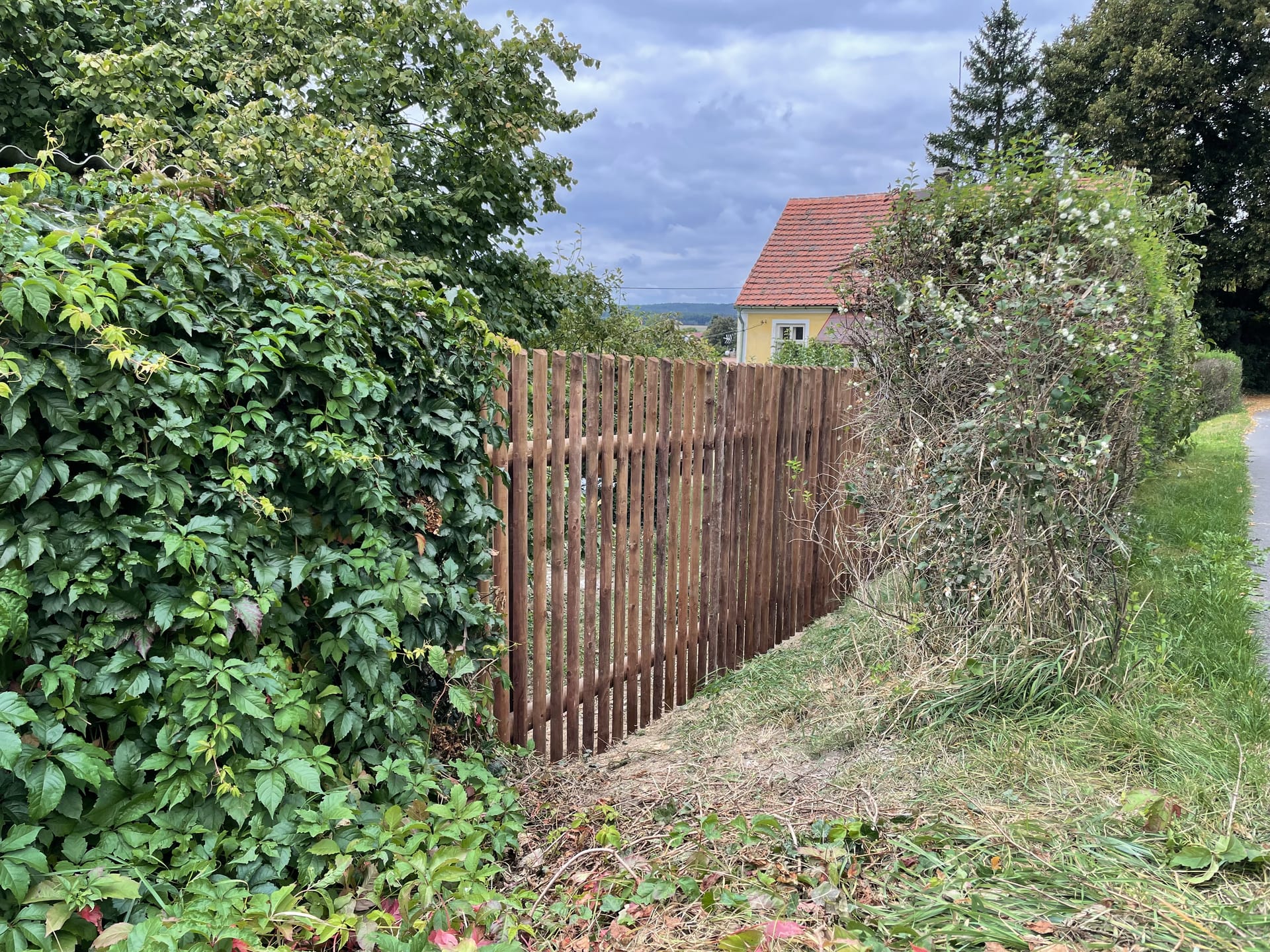 Dřevěný plot  - realizace F190-2021