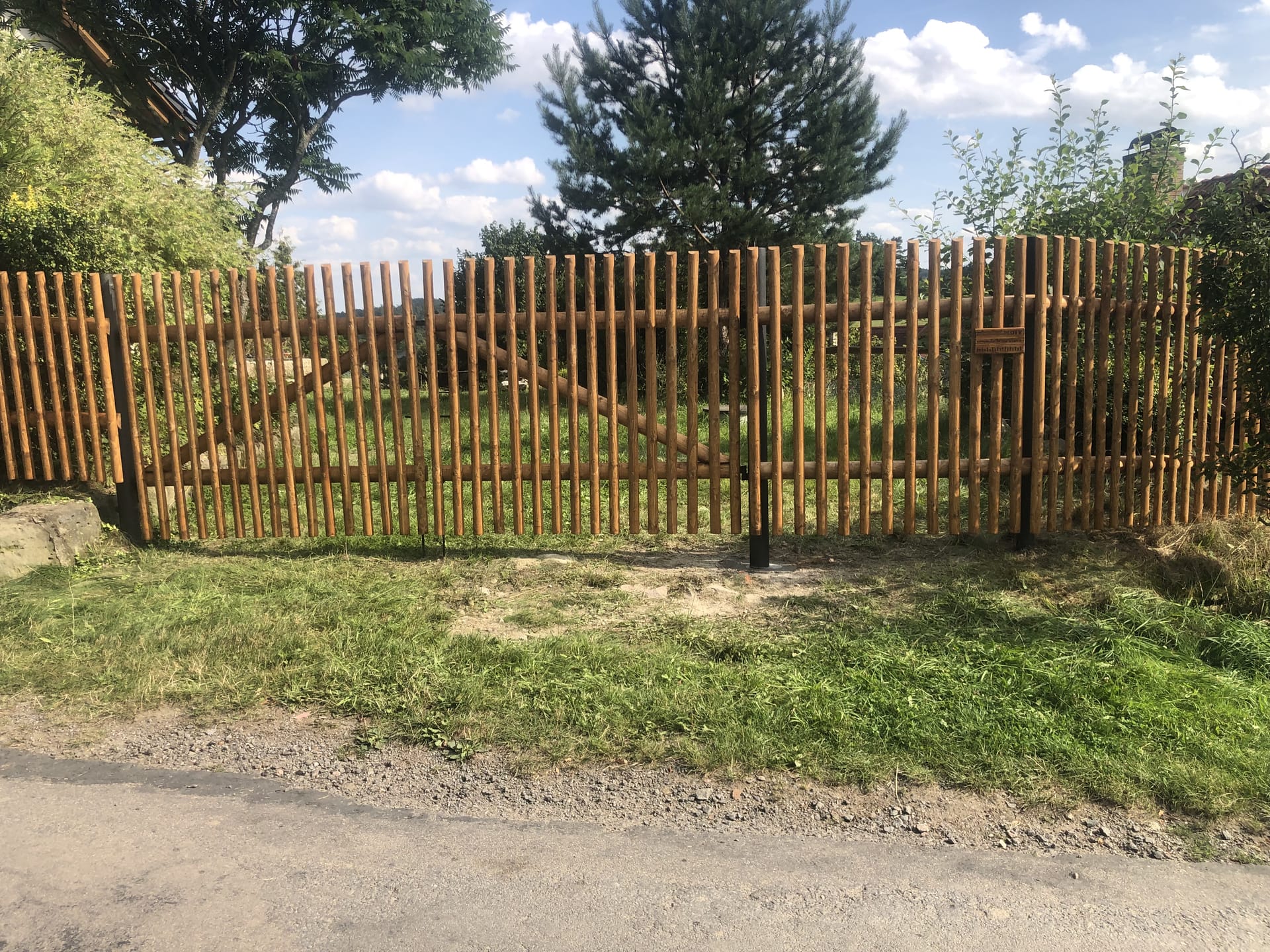 Dřevěný plot  - realizace F123-2021