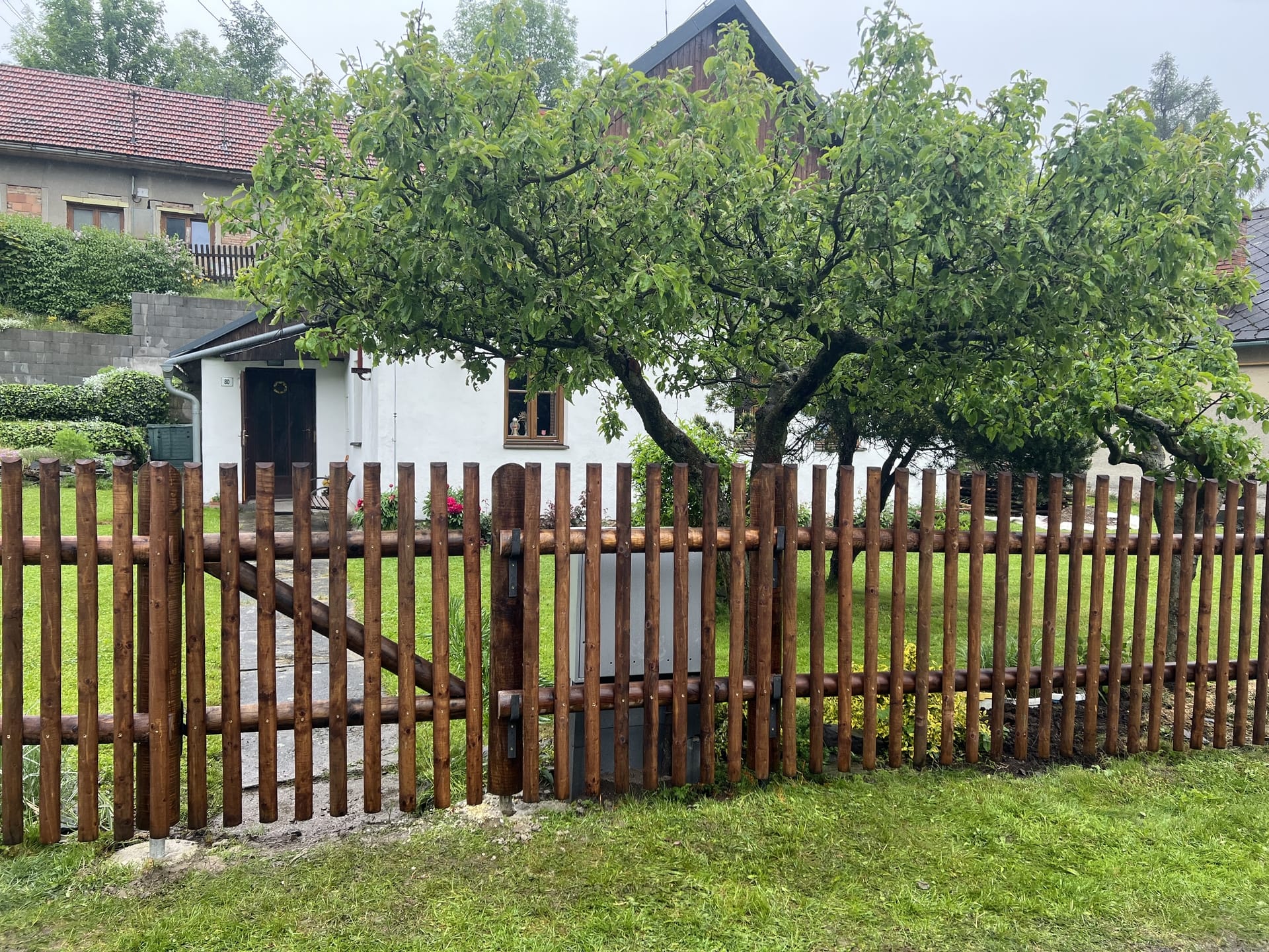 Dřevěný plot  - realizace F017-2022
