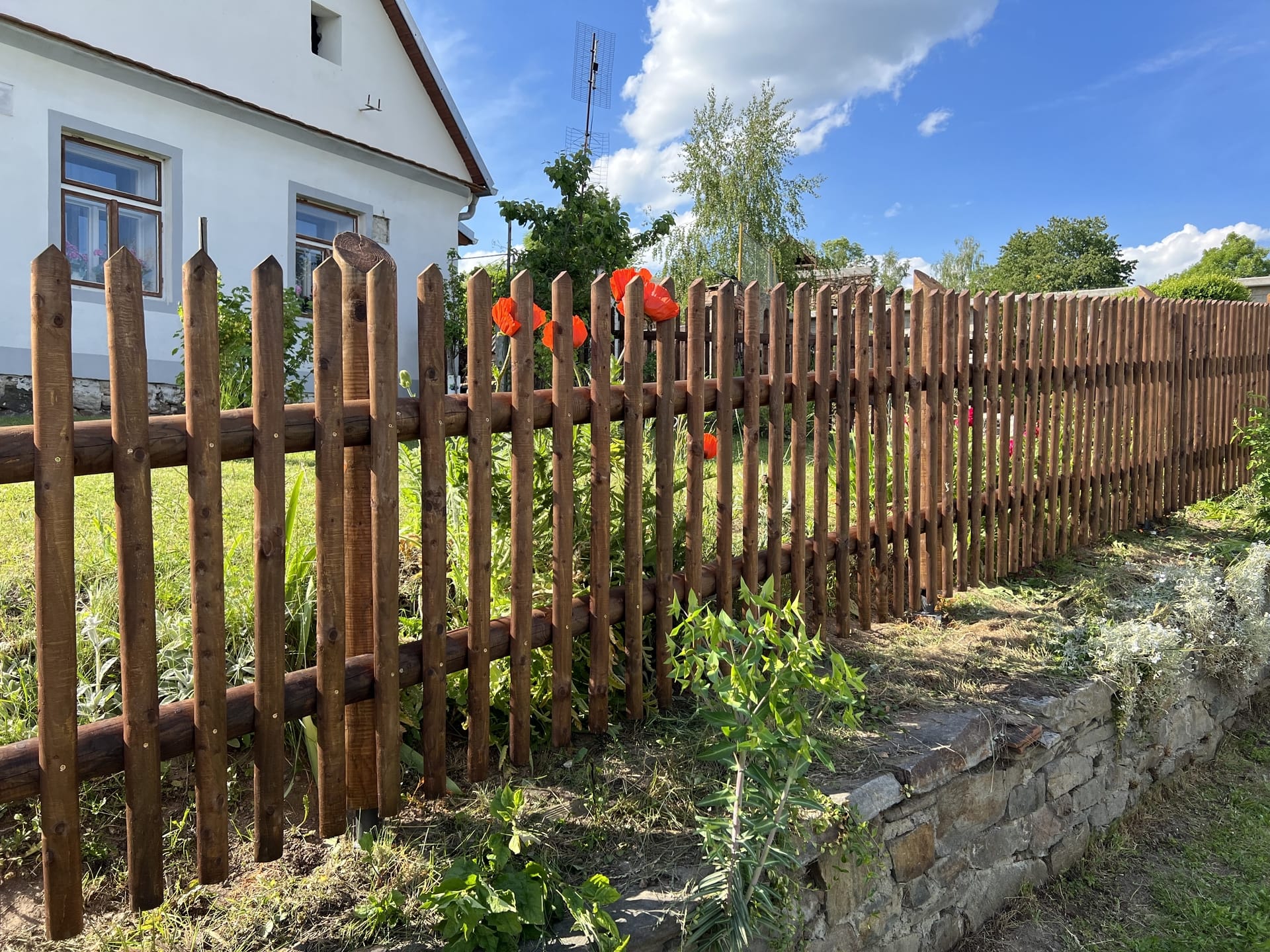 Dřevěný plot  - realizace F10-2021