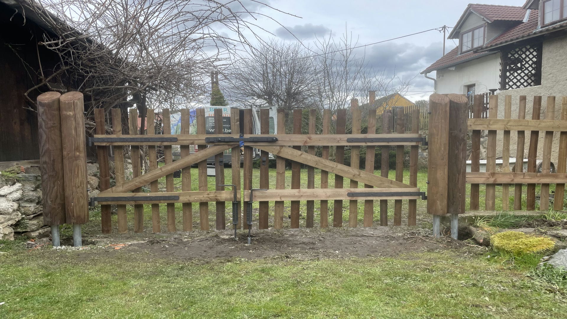 Dřevěný plot  - realizace S 017-2023