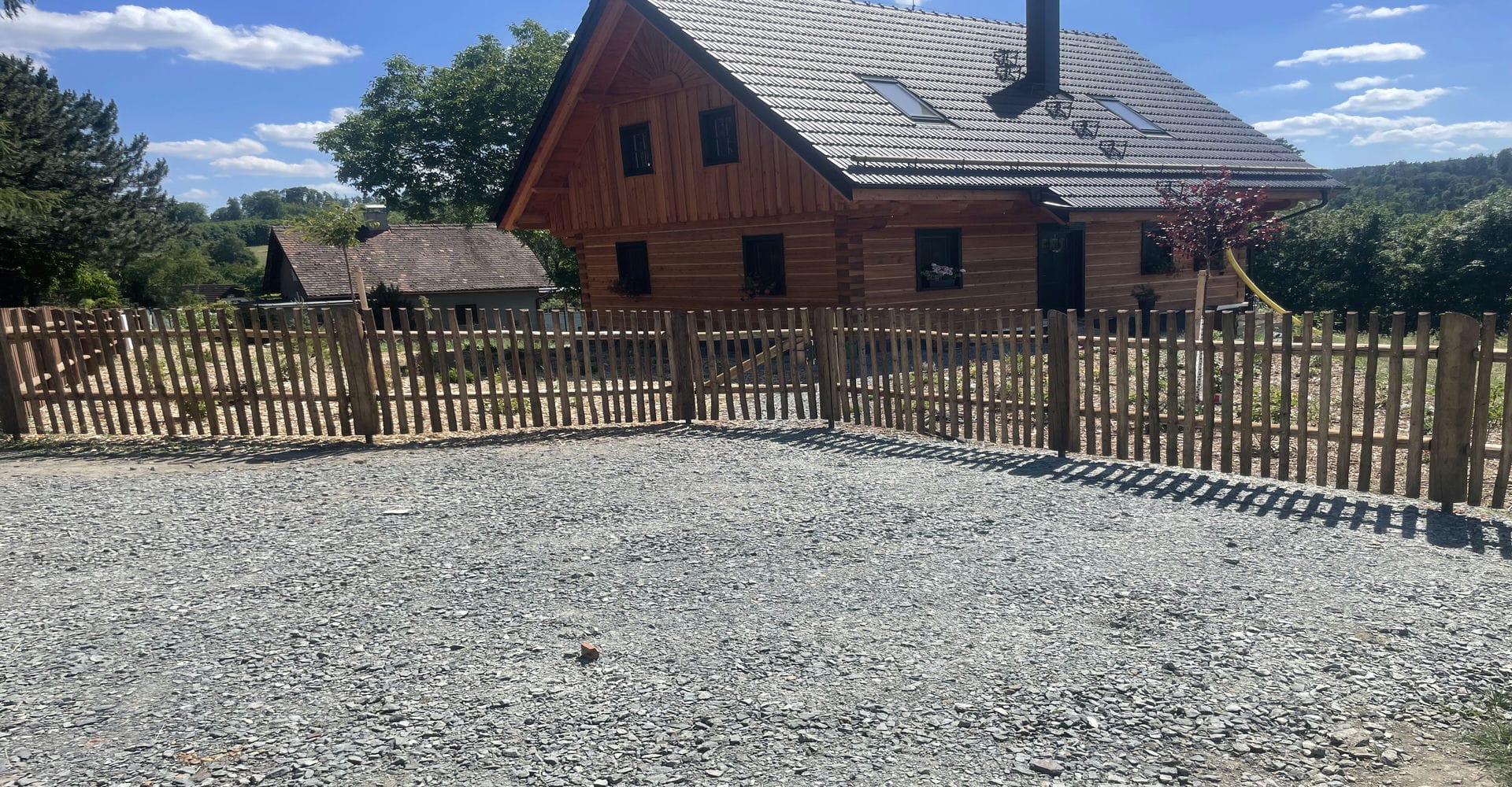 Dřevěný plot  - realizace R 083-2023